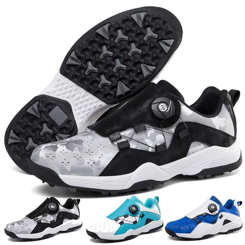 Couple Golf Sports Casual Shoes, Button-down Men's Walking Shoes