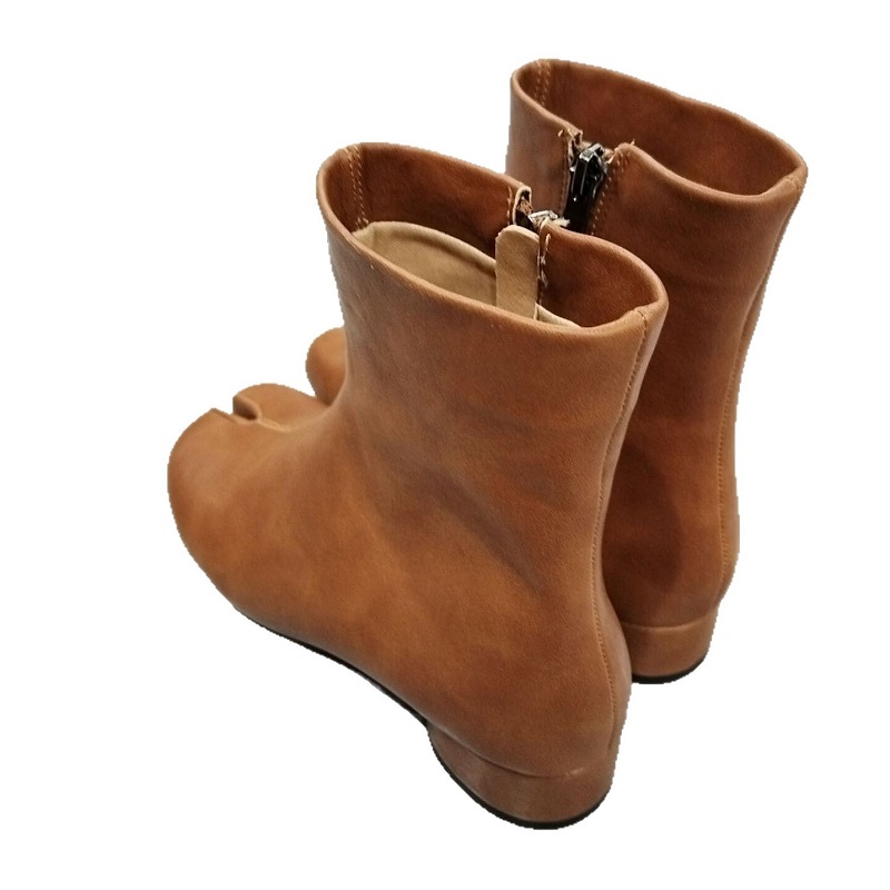 New Style Women's Comfortable And Versatile Split-toe Zipper Shoes