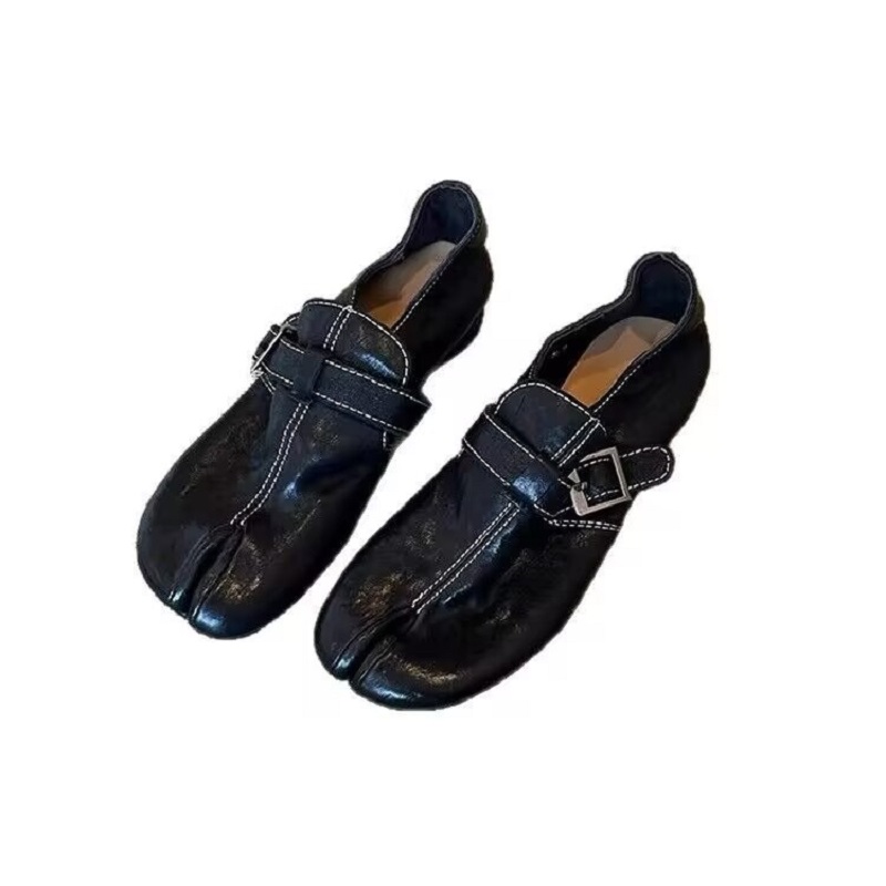 Design Fashionable And Elegant New Split-toe Ladies' Leather shofs