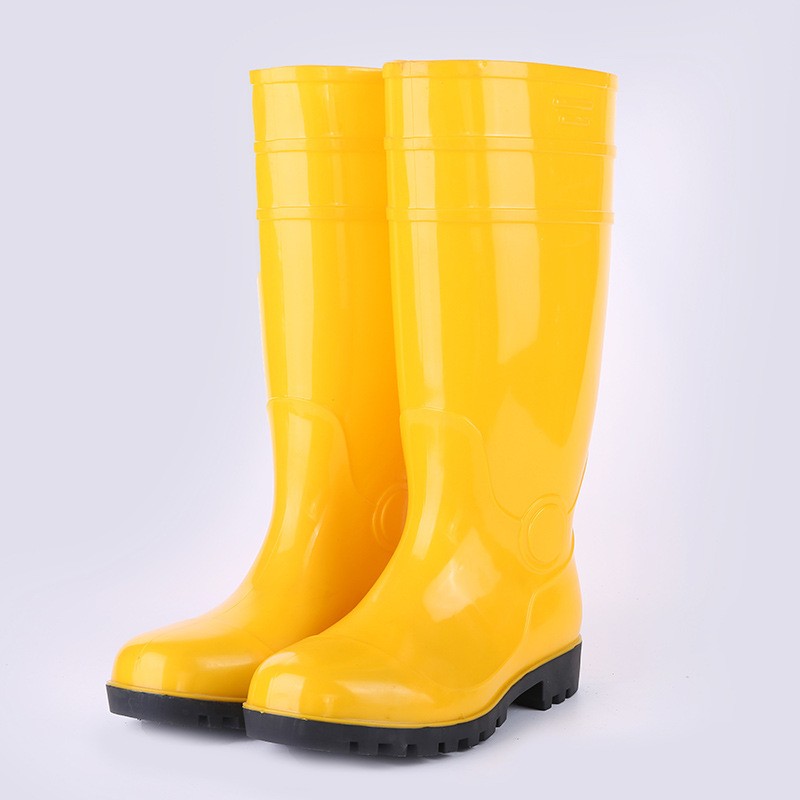 woman rubber rain boots