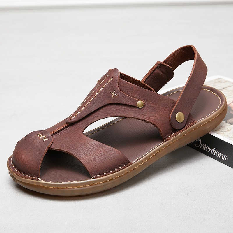 men's leather sandals