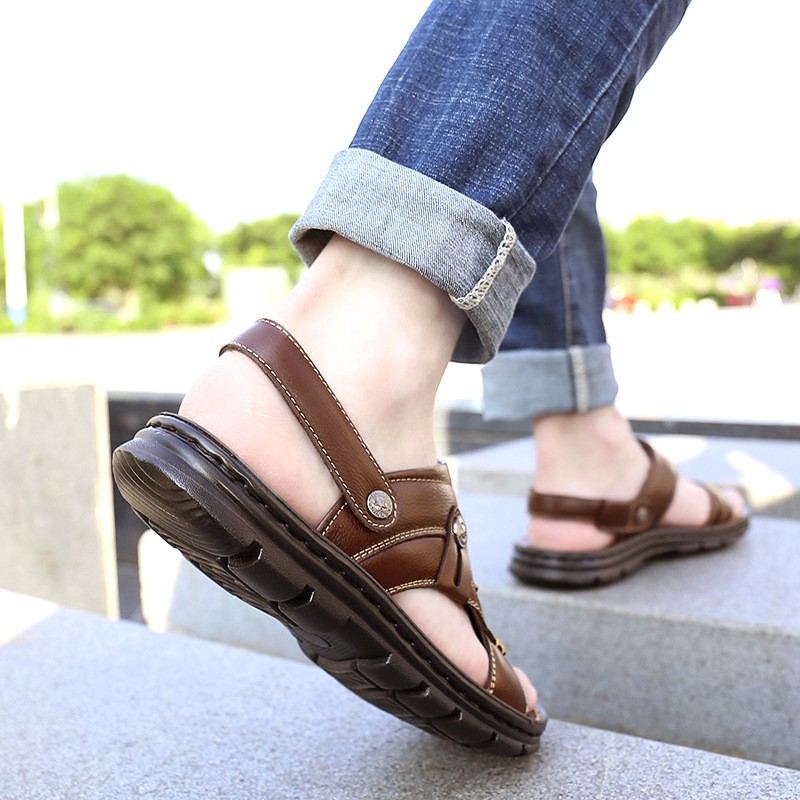 men's leather sandals aldo