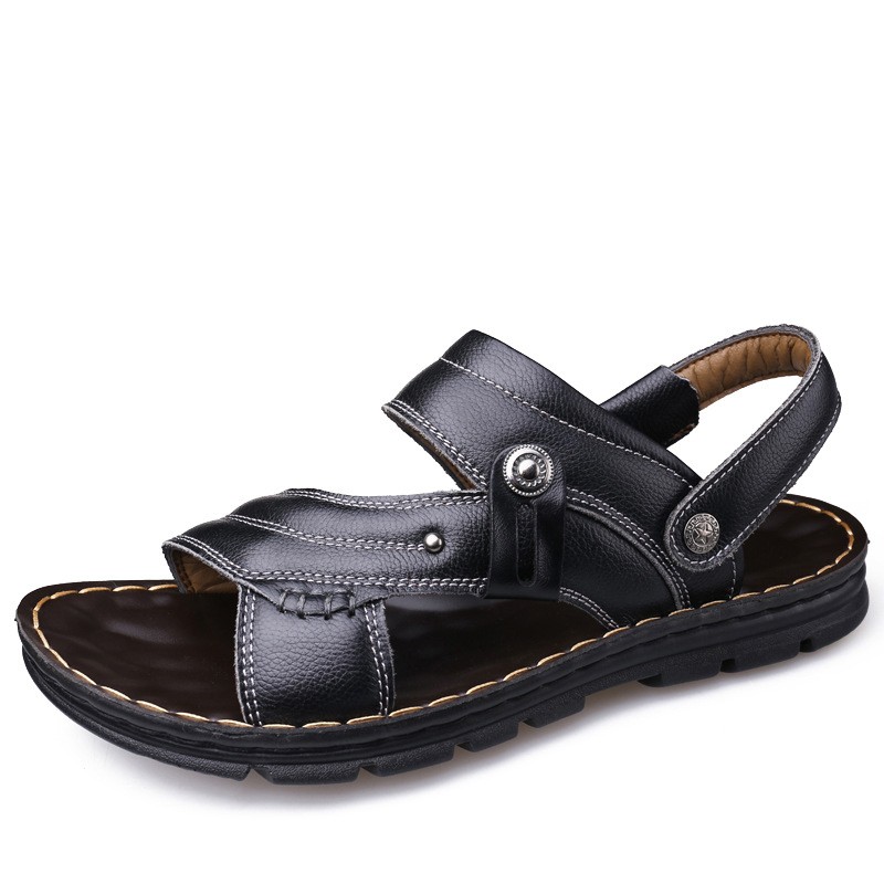 men's leather sandals and slippers