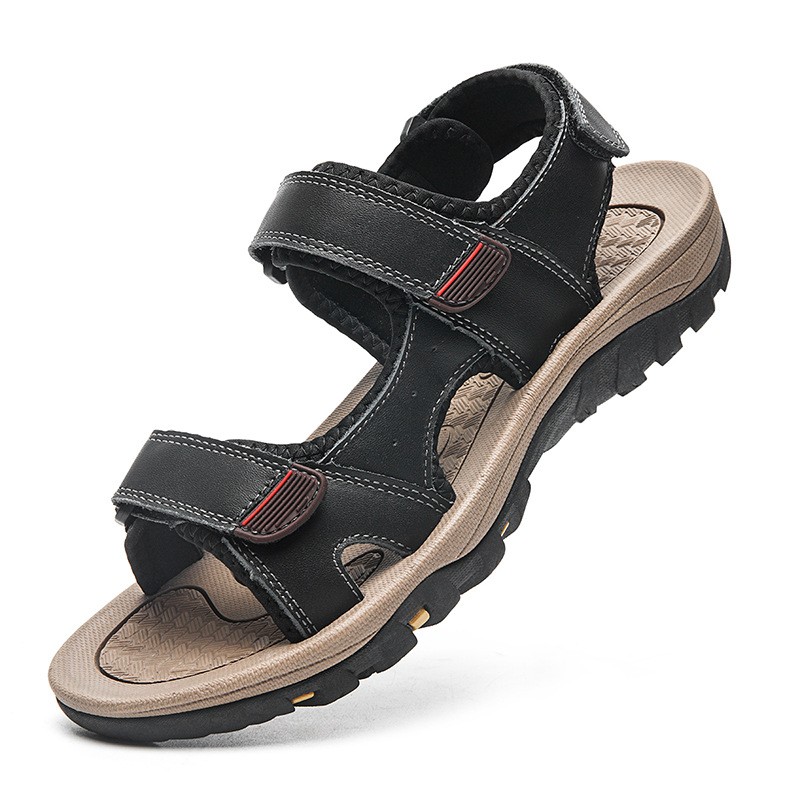 men's sandals metal rivets design