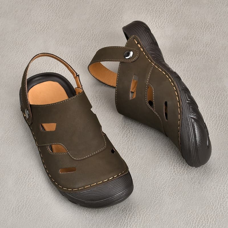 men's sandals with a closed back