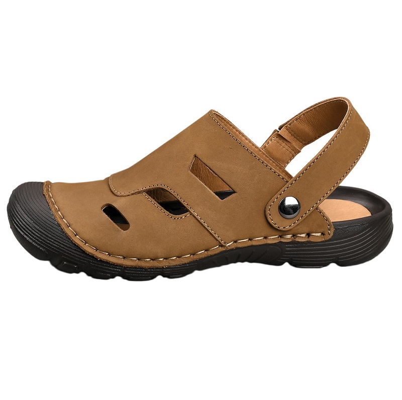 Men'S Casual Sandals For Business, Waterproof Driving And Casual Beach Slippers