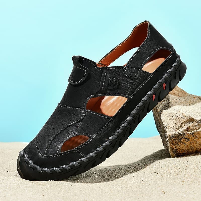 men's leather hiking sandals