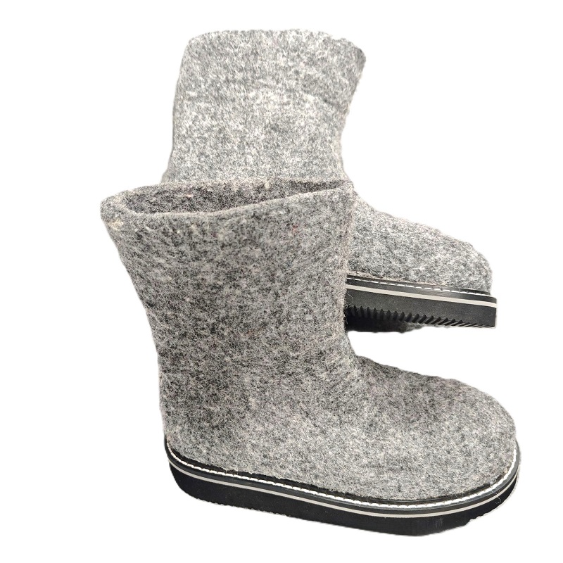 Wool Felt Shoes, Thickened And Wear-resistant, Non-pilling, Anti-slip, Warm Snow Boots With a Wide Opening.