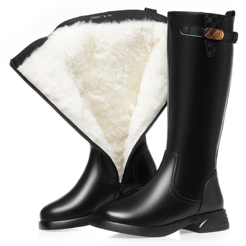 Leisure High-top Boots - Winter Women'S Model - Warm And Plush Long Boots