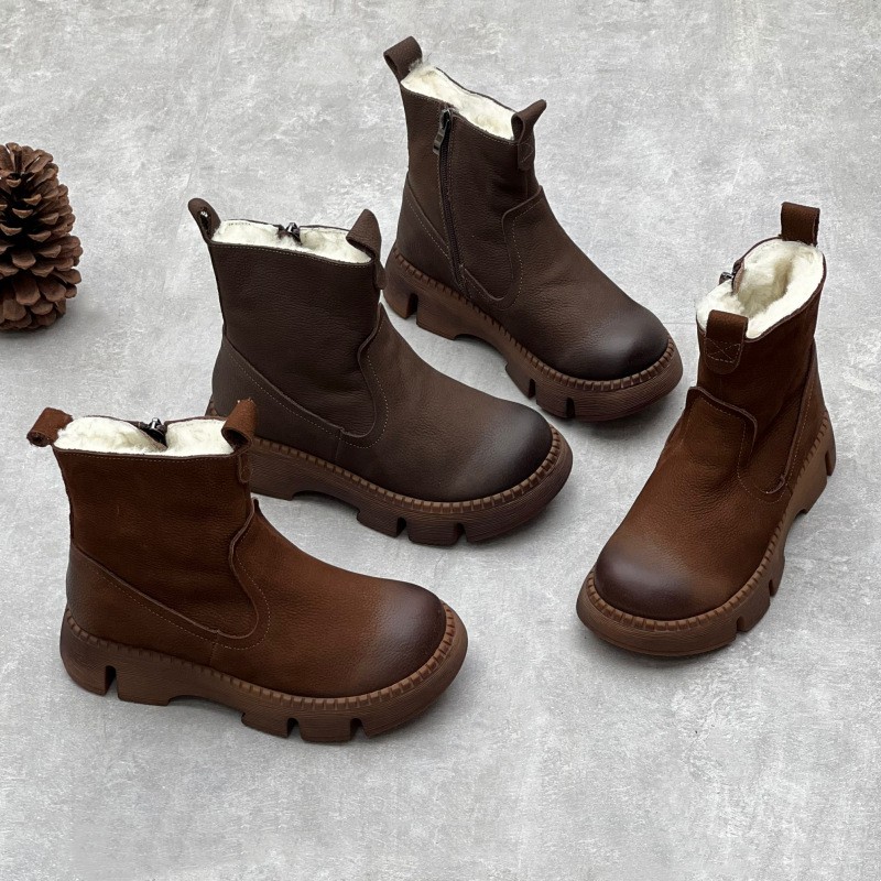 men warm snow boots casual