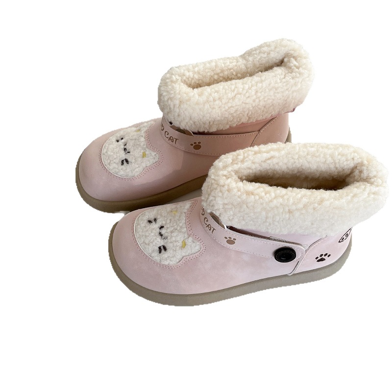 Adorable Young Girl'S Winter Fashionable And Warm Snow Boots
