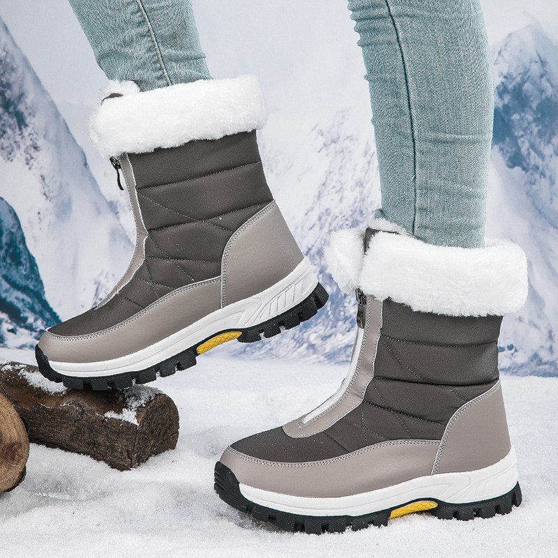 Lady Snow Boots Added Insulation, Thickened For Warmth, And Waterproof.