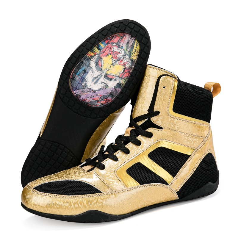 Boxing Shoes, Men'S And Women'S Sparring Shoes, Shock-Absorbing, Durable, Breathable
