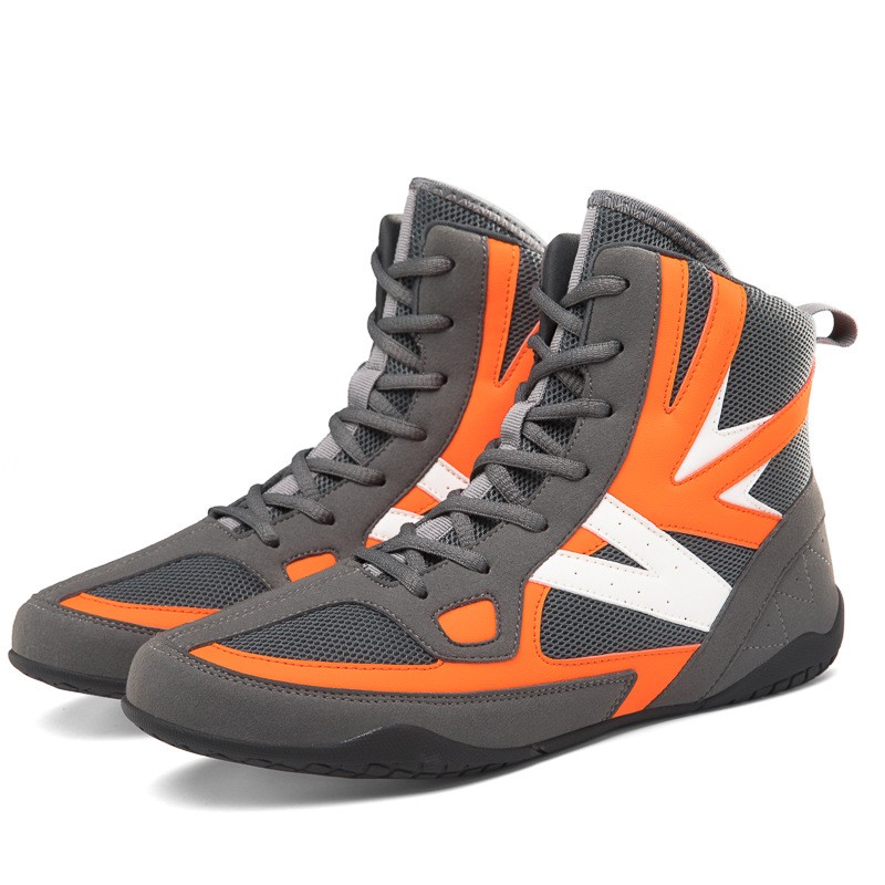 Boxing Shoes  High Collar And Long Boots, Men'S And Women'S Sparring Shoes