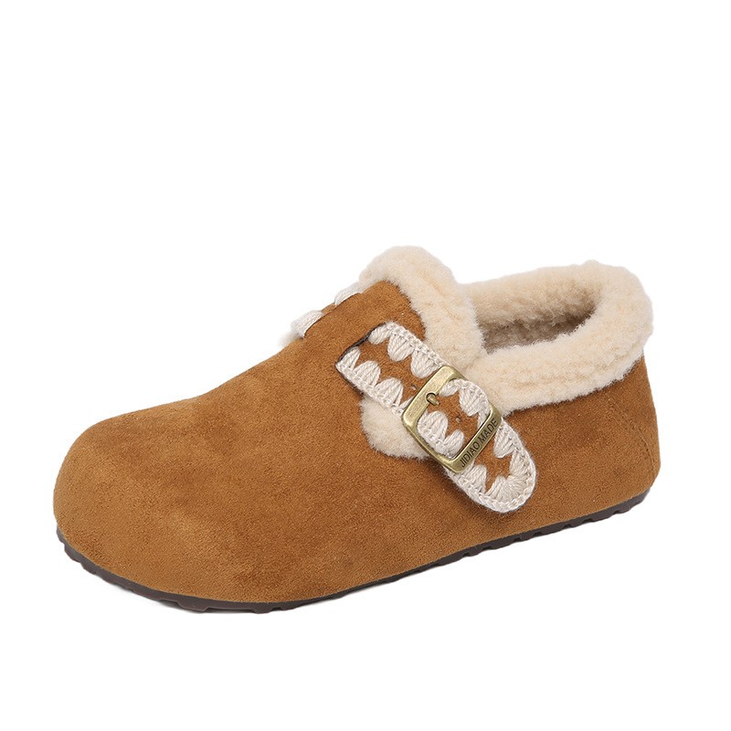 Casual, Versatile, Simple, Retro, Stylish, Warm, Flat Shoes With High Appearance Level